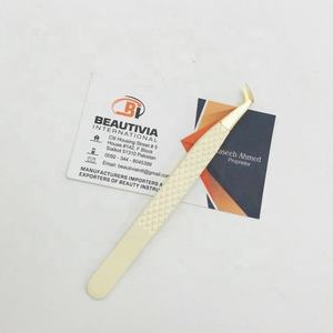 Logo personnalisé professionnel botte mince 65 degrés pointu pince à cils en acier inoxydable Volume russe outil d'extension de cils - Product Image 6