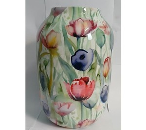 Florero redondo con diseño de jungla verde de hierro, Metal envejecido, estilo moderno de alta calidad, decoración del hogar hecha a mano en la India - Product Image 4