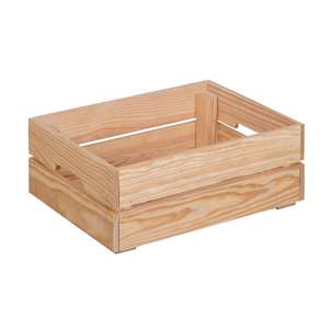 Scatola Decorativa in Legno Massello Naturale Well Home 30x15x40cm - Product Image 1