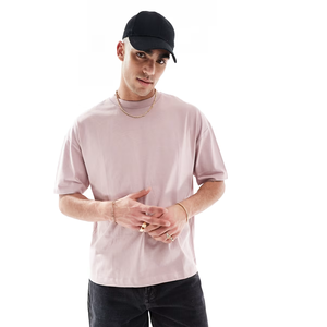 เสื้อยืดสตรีทแวร์สำหรับผู้ชายทรงโอเวอร์ไซส์ผ้าคอตตอนผ้า100% พิมพ์ลายกราฟิก - Product Image 5