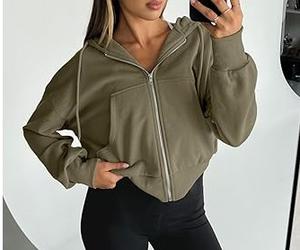 Coupe ample surdimensionné recadrée poids lourd épais sweats à capuche zippés Logo personnalisé épaule tombante fermeture éclair sweat à capuche bas prix en vrac capuche thermique - Product Image 3