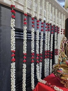 Mogra con guirnaldas de flores rosas para decoración Ganpati boda india templo Festival decoración del hogar - Product Image 2