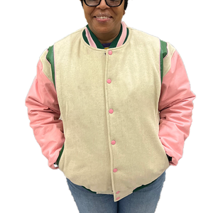 Blouson Bomber en Laine et Soie/Coton avec Logo Brodé Premium sur le Devant, Imperméable, Réversible et Haute Visibilité - Product Image 2