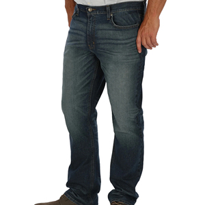 Pantalones Vaqueros de Hombre de Pierna Recta, Cintura Media, Lavado a la Piedra, Algodón, Corte Regular, Estilo Otoñal, Alta Calidad - Product Image 1