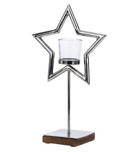 Prix usine Bougeoir Forme D'étoile Conception Unique De Noël Ornement Décoratif Étagère Et Décor De Table Matériel De Haute Qualité - Product Image 2