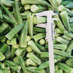 Okra congelada IQF, venta al por mayor, alta calidad, fácil de cocinar, Exportación de verduras congeladas - Product Image 1