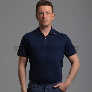 TS007 Vêtements équestres Hauts d'équitation T-shirt graphique ample et décontracté à manches courtes pour hommes Western Navy - Product Image 1