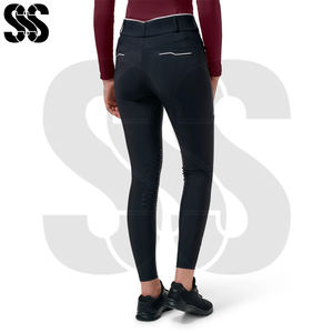 Pantalons d'équitation pour femmes, pantalons d'équitation, tissu respirant à haute élasticité, poche pour téléphone, couleurs et tailles personnalisables durables - Product Image 3