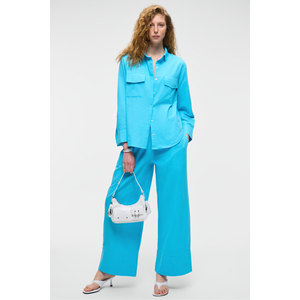 Chemise à col pour femme GRIMELANGE RIGO, manches longues, coupe régulière, fine et longue - Product Image 3