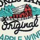 Écusson brodé Boones Farm Original Apple Wine, badge rond en tissu à thermocoller
