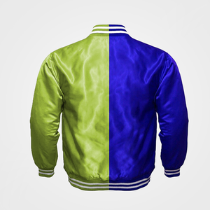 La mejor oferta de chaqueta Varsity de satén de alta calidad, chaqueta ligera para hombre, chaqueta Versity tipo botón de moda para hombre y mujer - Product Image 2
