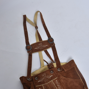 High Quality Men Traditional German Oktoberfest Lederhosen Distress Leather Shorts Bavarian Shorts Latest German Bavarian Pants - Product Image 5