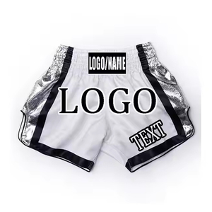 Pantalones cortos unisex Muay Thai de alta calidad, malla lateral, venta al por mayor, ropa de entrenamiento para Club de boxeo, logotipos personalizados XXS/XS, pantalones cortos personalizados 2025 - Product Image 4