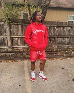 Fabricant recadrée sérigraphié pull-over uni sans ficelles poche personnalisé lourd 500gsm vintage lavé à l'acide à capuche pour hommes - Product Image 2