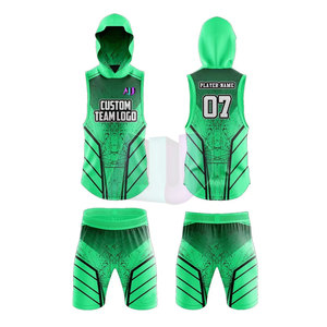 High Quality 7v7 <b>Compression</b> Uniform Set Lightweight Quick Dry Breathable Polyester Fabric Customizable Color Logo Unisex Adult - Product Image 1