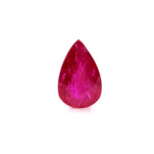 Rubis naturel du Mozambique de 1,81 ct, taille poire, qualité supérieure, non traité, émeraude, taille personnalisable, style beauté, cristal cubique - Product Image 1