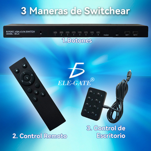 Switch KVM VGA con 8 Porte USB per Condividere 1 Monitor, Tastiera e Mouse tra 8 Computer - Product Image 6