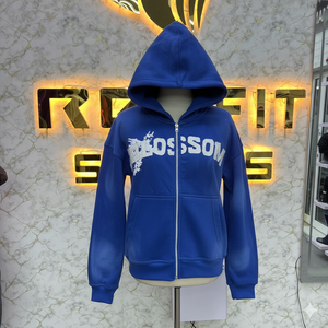 Sudadera con capucha con cremallera impresa Digital de invierno más demandada de La mejor moda, hecha en fábrica, precio barato, sudaderas con capucha de algodón 100% para hombres - Product Image 1