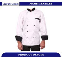 Uniformes d'hôtel personnalisés, veste de chef à manches courtes, de qualité supérieure, durable, confortable, unisexe, sur mesure pour restaurant, bar