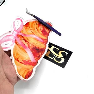 Wholesale Custom Lash Tile Custom Color Pink <b>Bow</b> Reusable Acrylic Eyelash Tile Butterfly Square Heart Flower 2 1 Eyelash - Product Image 5