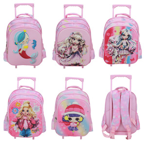 <span class=keywords><strong>Mochila</strong></span> escolar para estudiantes Trolly <span class=keywords><strong>sirena</strong></span> astronauta cuento de hadas dibujos animados niñas niños <span class=keywords><strong>mochila</strong></span> para la escuela <span class=keywords><strong>con</strong></span> <span class=keywords><strong>ruedas</strong></span> - Product Image 6