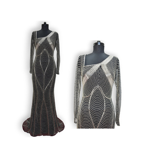 ชุดราตรีประดับลูกปัดสำหรับผู้หญิงชุดราตรีหรูหราคอลเลกชันใหม่ - Product Image 5