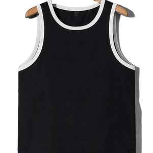 เสื้อกล้ามออกกำลังกายแขนกุดระบายอากาศสำหรับผู้ชายเสื้อออกกำลังกายแบบถักพิมพ์ลายสไตล์ลำลองออกแบบได้ตามต้องการ - Product Image 1