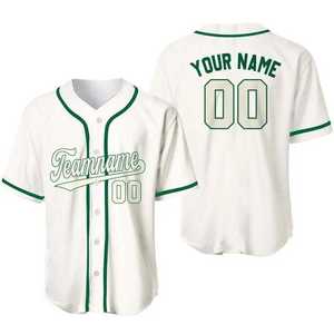 Camiseta de béisbol con estampado de sublimación completa personalizada OEM, ropa deportiva cómoda y de secado rápido para hombres, uniforme de camiseta de béisbol personalizado - Product Image 4
