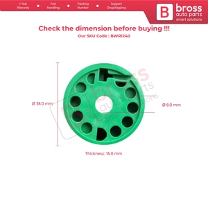 BWR1240 Window Regulator <b>Wheel</b> Right Doors for D Max - Product Image 4