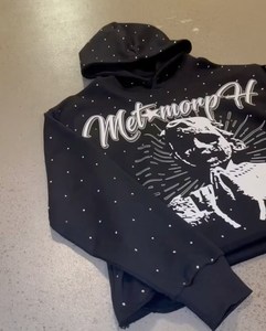 Nouveau design, sweats à capuche pour hommes les plus vendus, fermeture éclair intégrale, broderie 3D personnalisable, 100% coton molletonné, faible MOQ 8 pièces, vente en gros - Product Image 3