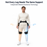 Exosquelette d'assistance à la marche alimenté par l'IA avec contrôle moteur indépendant gauche-droite pour l'assistance à la marche inégale