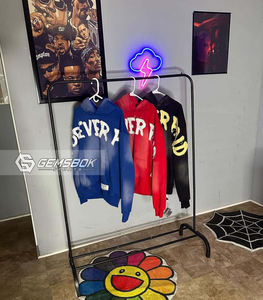 เสื้อฮู้ดผ้าฝ้ายเทอร์รี่ผ้าคอตตอน100% ปักลายตามสั่งเสื้อผ้าแนวสตรีทมีฮู้ดสำหรับฤดูหนาวแบบดิจิตัลหนัก - Product Image 5