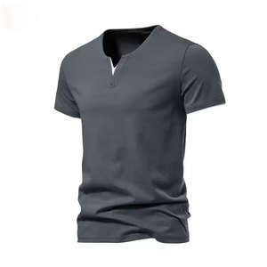 2024 hommes de haute qualité élégant imprimé col rond ample décontracté T-Shirt coupe régulière taille à manches courtes tricoté tissu - Product Image 2