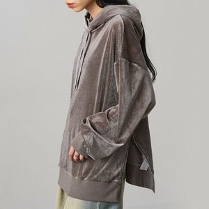 Meilleurs sweats à capuche pour femmes chauds et confortables avec tissu en velours respirant Prix bas Sweats à capuche tendance avec impression de logo personnalisée 2026 - Product Image 3