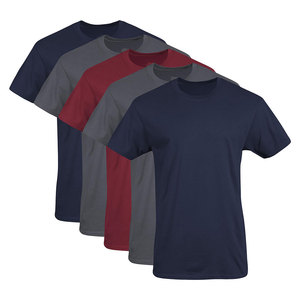 Camisetas de hombre de nuevo estilo 100% algodón poliéster transpirable y duradero con tiras lisas en diferentes colores manga corta - Product Image 3
