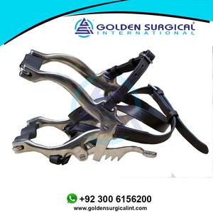 Spéculum dentaire pour chevaux et poneys, écarteur buccal avec plaques en cuir, en acier inoxydable avec flotteur - Product Image 2