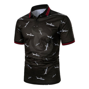 2023 de algodón de poliéster de alta calidad para hombres impreso para camisetas de polo hechas a medida con diseño único - Product Image 3