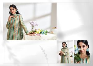 Exclusif 2 Patch brodé lourd Duppata pur coton imprimé costume pakistanais robe matériel vêtements indiens et pakistanais - Product Image 5