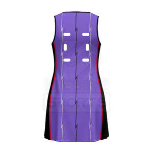 Uniforme de netball pour femmes adultes, design populaire, léger, imprimé, 100% polyester, respirant, durable, personnalisable, fabriqué au Pakistan - Product Image 3