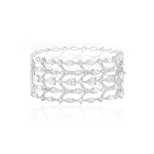 กำไลข้อมือเพชร-กำไลข้อมือดีไซน์หรูสำหรับผู้หญิง - Product Image 1