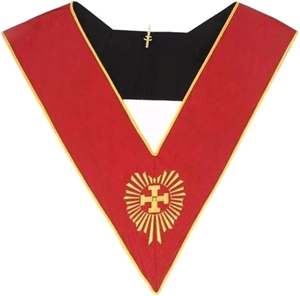 Collar masónico AASR de 18 grados-Knight Rose Croix Head Chapter Excelente calidad Masonic Regalia Officer Collares a bajo precio - Product Image 4
