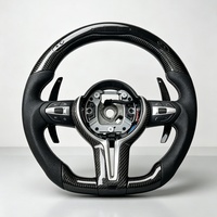 Volant de direction en fibre de carbone avec LED pour véhicules BMW F10 F30 F31 F32 F20 E92 E60 X6 E71 X5 E70 M3 M4 M6