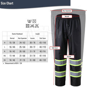 Pantalones de Trabajo de Seguridad de Alta Visibilidad Reflectantes y Transpirables para Hombre, Logotipo Personalizado, Múltiples Bolsillos, Material de Algodón y Poliéster - Venta al por Mayor - Product Image 3