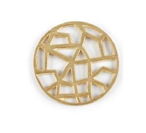 Modern <b>Silver</b> Leaf Trivet & <b>Placemats</b> New Heat Resistant Aluminium Decorative Table <b>Coasters</b> India-made Metal Pad - Product Image 3