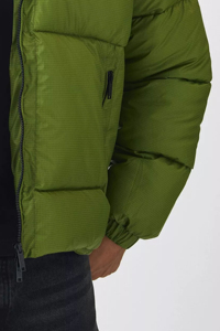 Veste bouffante vert olive pour hommes très exigeants manteau d'hiver à capuche léger coupe-vent et isolé vêtements d'extérieur chauds vestes pour hommes - Product Image 4