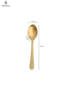 Ensemble de cuillères en laiton design pour une restauration haut de gamme et une décoration de cuisine, cuillère en laiton poli aux bords lisses pour une utilisation quotidienne en toute sécurité - Product Image 4