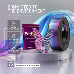 Filamento PLA Tricolor WINKLE Silk de 1.75mm y 1kg para Impresora 3D, Material Biodegradable de Alta Precisión, Fácil de Imprimir, FDM, Venta al Por Mayor - Product Image 6