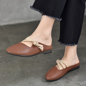 Pantuflas Unisex de Cuero Genuino, Sandalias Cómodas para Interiores y Exteriores, Calzado para Hombre y Mujer - Product Image 2
