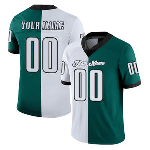 Maillots de football américain à manches courtes de qualité supérieure, respirants et à séchage rapide, avec logo personnalisé pour les équipes - Product Image 1