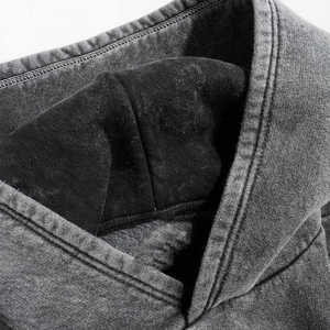 Sweat-shirts en polaire pour hommes OEM, 100% coton, logo personnalisé |   Vente en gros directe d'usine |   Pull à col rond avec poche, marque privée - Product Image 5